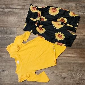 Girls patpat sunflower 2 piecs